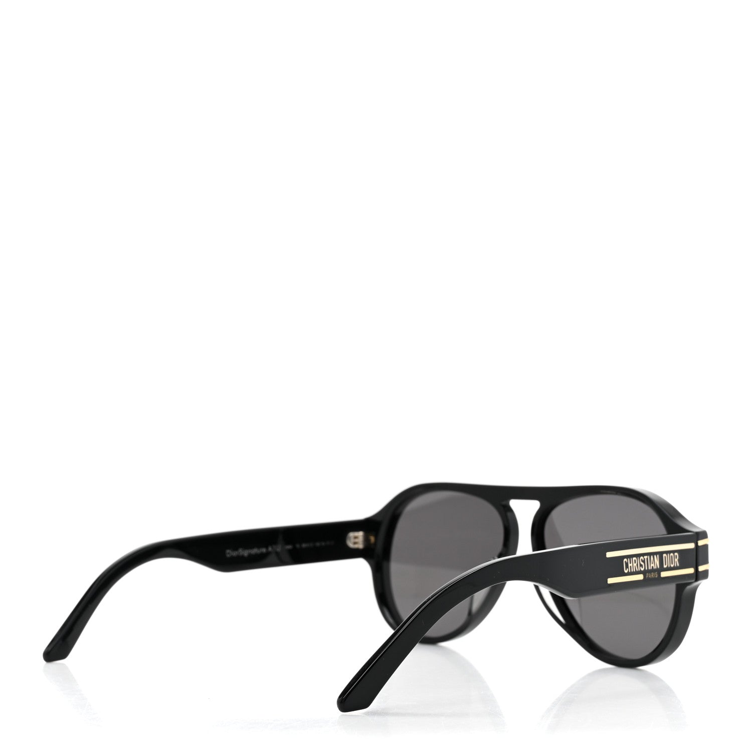 Christian Dior Acetate Diorsignature A1U Pilot Sunglasses Black 4 of 7