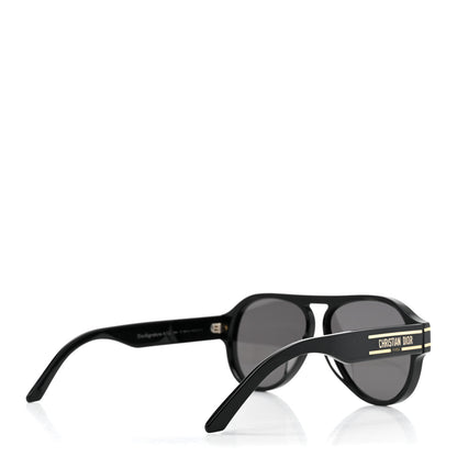 Christian Dior Acetate Diorsignature A1U Pilot Sunglasses Black 4 of 7