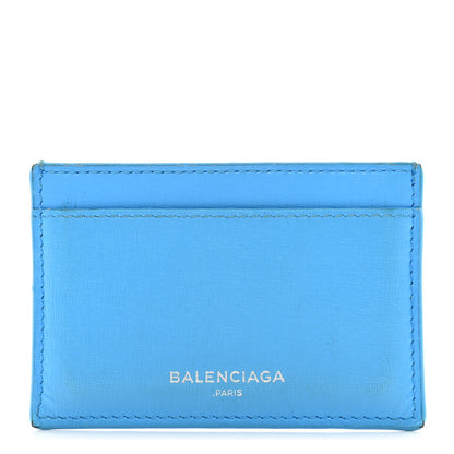 Balenciaga Textured Calfskin Everyday Multi Card Case Bright Bleu 1 of 7