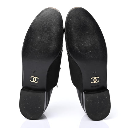 Chanel Goatskin Patent Womens CC Cap Toe Lace Up Oxfords 36 Black 4 of 4
