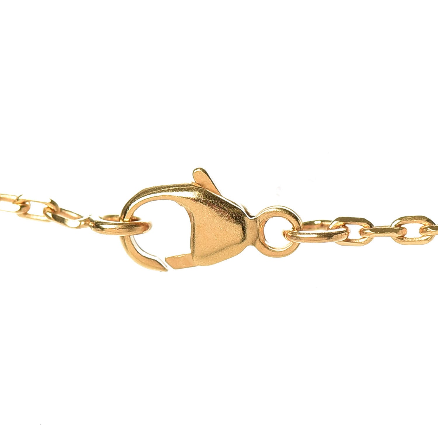 Hermes Lacquered Gold Mini Pop H Pendant Necklace Rouge Vif 4 of 5