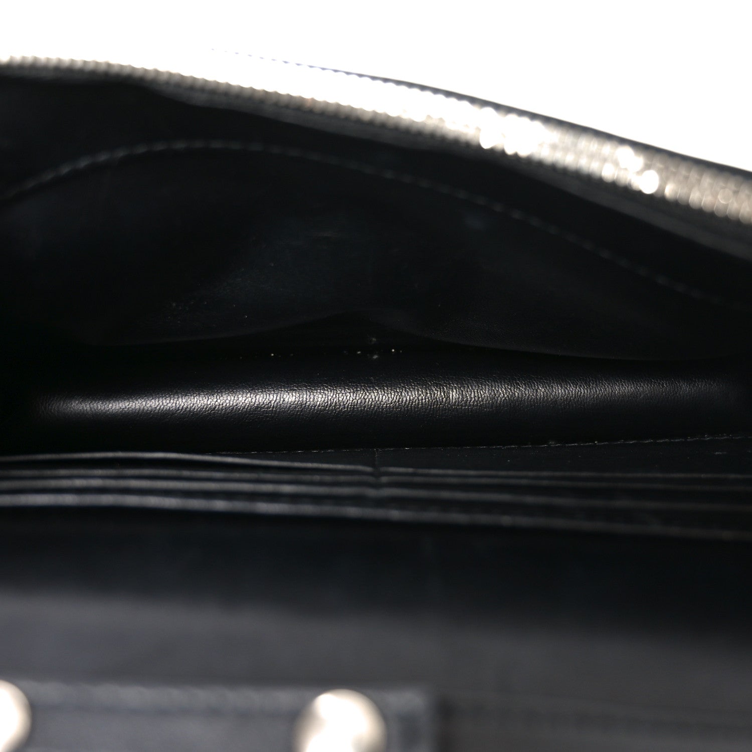 Balenciaga Grained Calfskin Graffiti BB Wallet On Chain Black 4 of 8