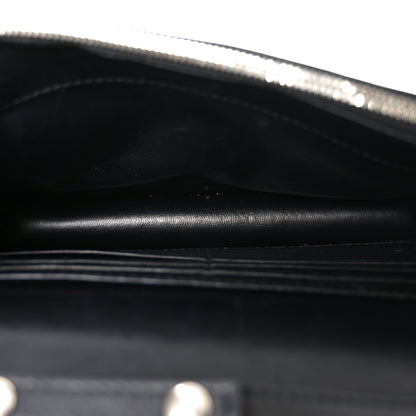 Balenciaga Grained Calfskin Graffiti BB Wallet On Chain Black 4 of 8