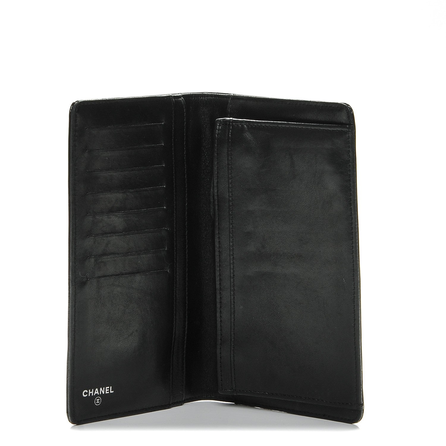 Chanel Patent Calfskin Lucky Symbols Yen Wallet Black 5 of 8