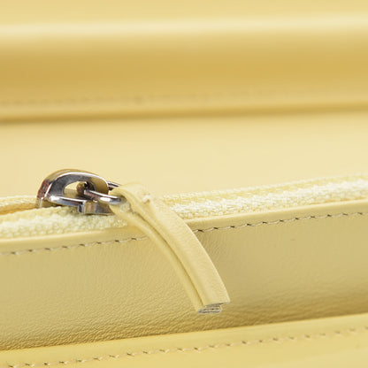 Chanel Patent CC Compact Wallet on Chain WOC Yellow 9 of 16