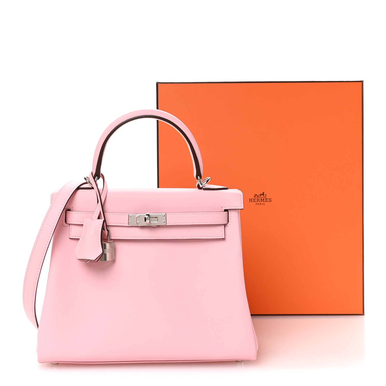 Hermes Swift Kelly Retourne 25 Rose Sakura 11 of 11