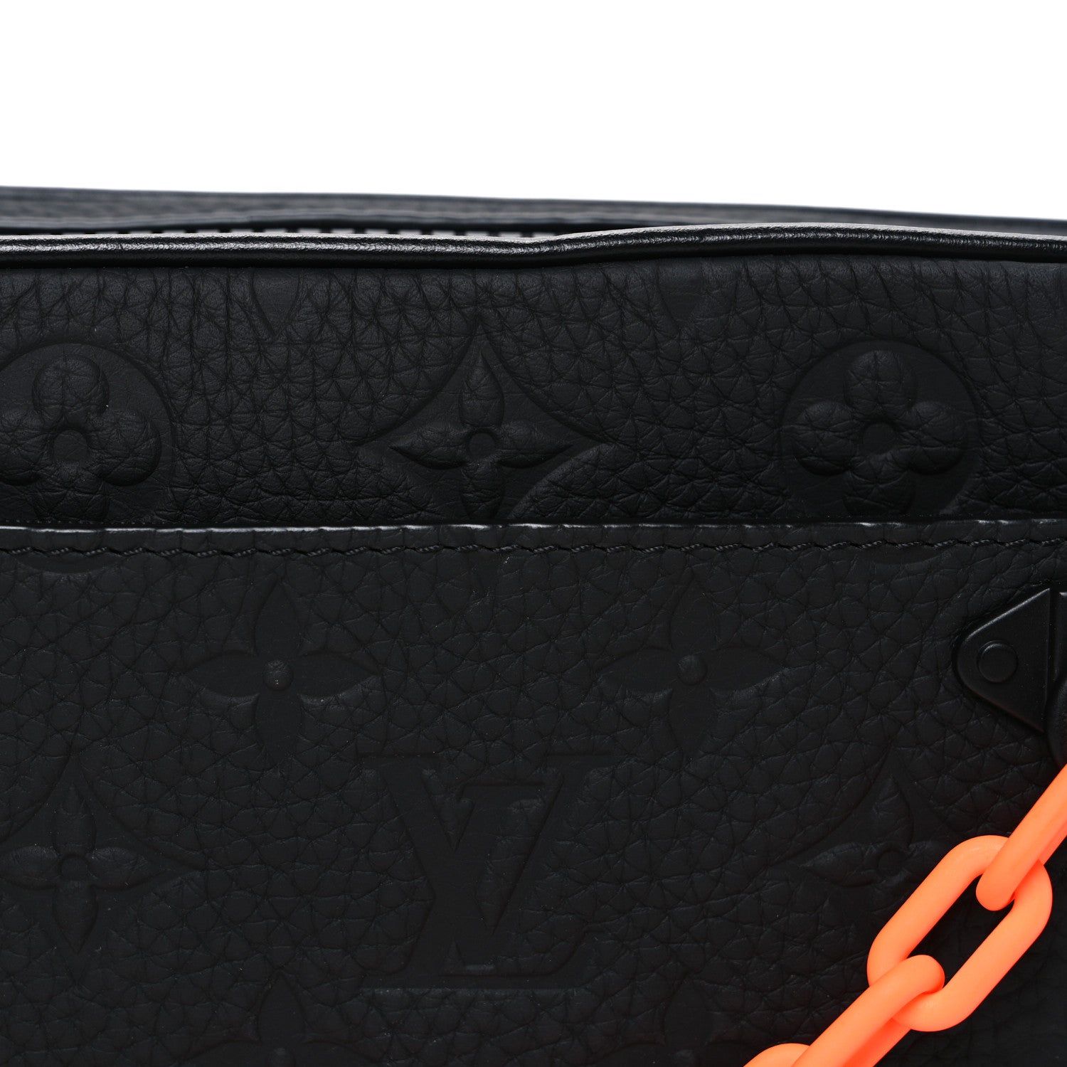 Louis Vuitton Taurillon Monogram Uniformes Solar Ray Soft Pochette Volga Belt Bag Black 7 of 9