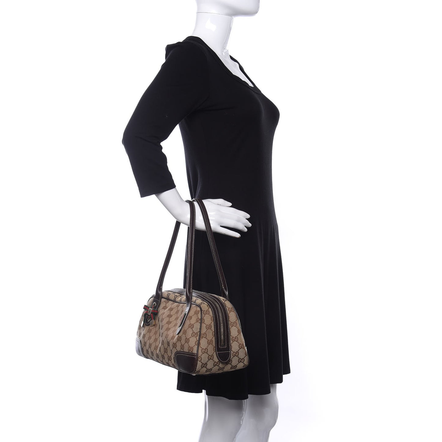 Monogram Small Princy Satchel Dark Brown