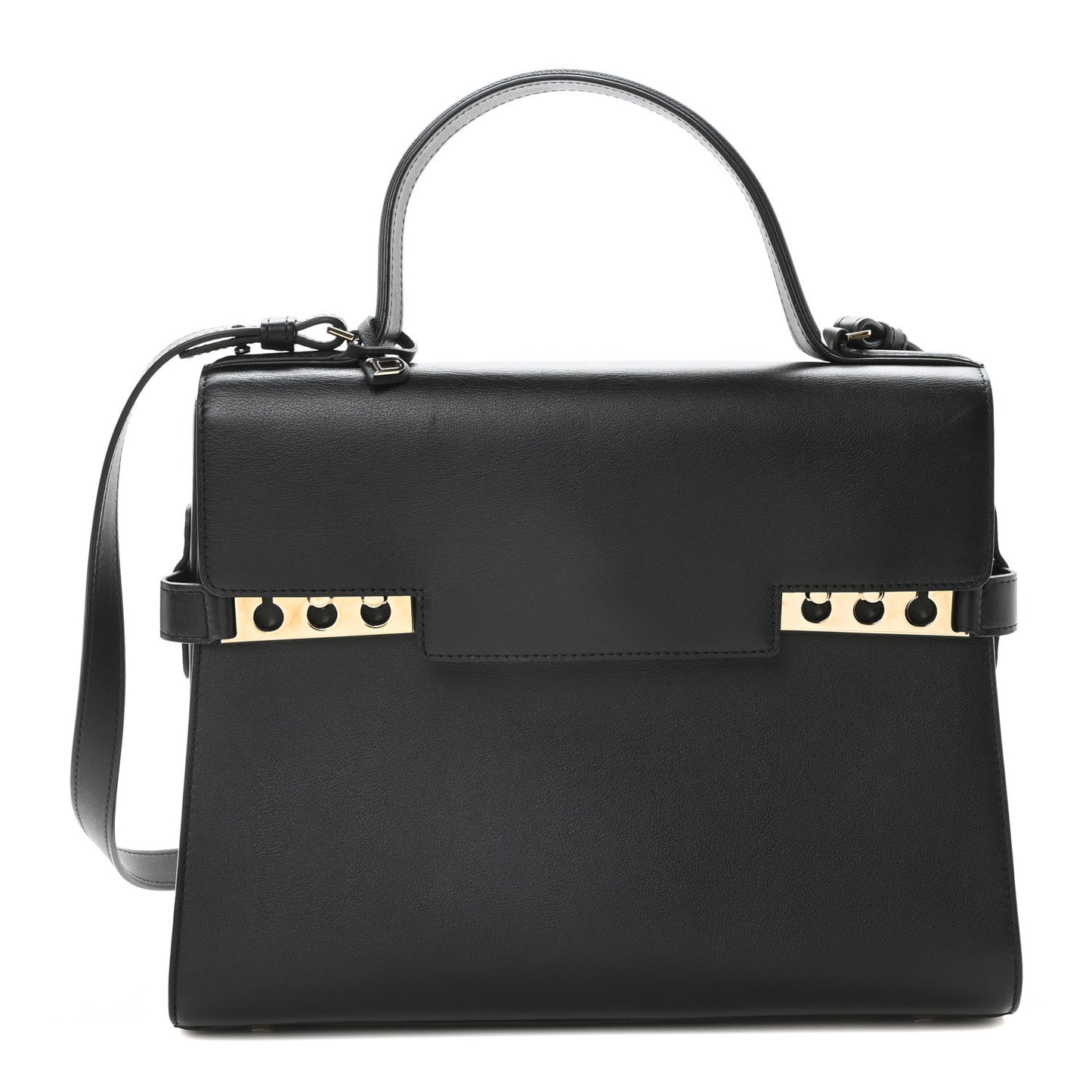 Smooth Calfskin GM Tempete Satchel Black