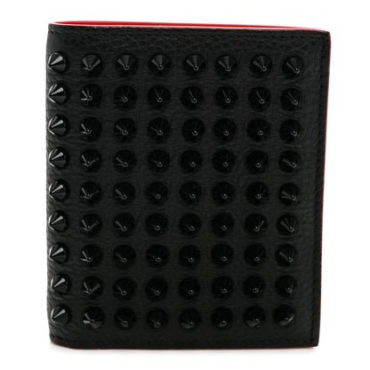 Christian Louboutin Calfskin Spiked Paros Wallet Black 1 of 7