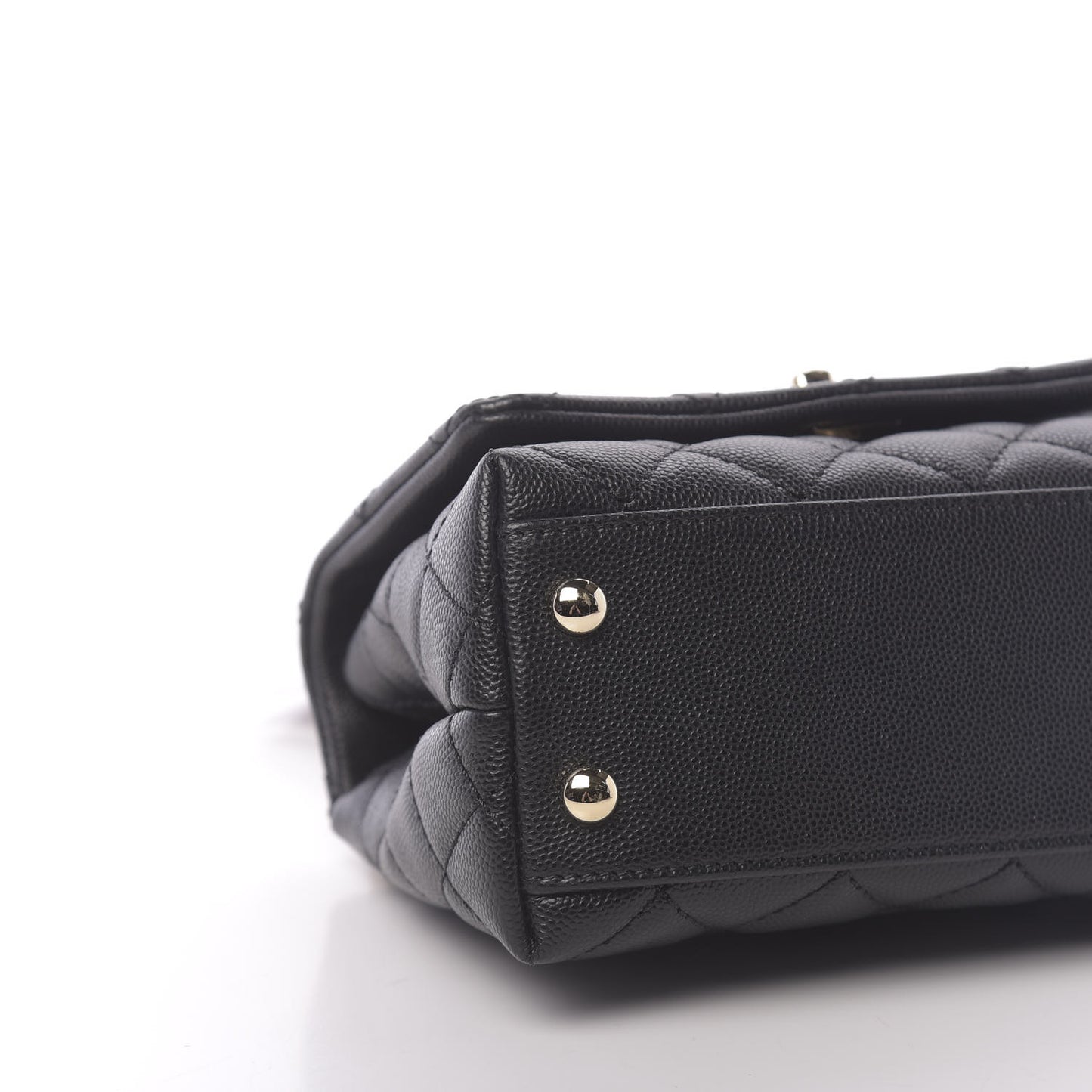 Caviar Quilted Extra Mini Coco Handle Flap Black