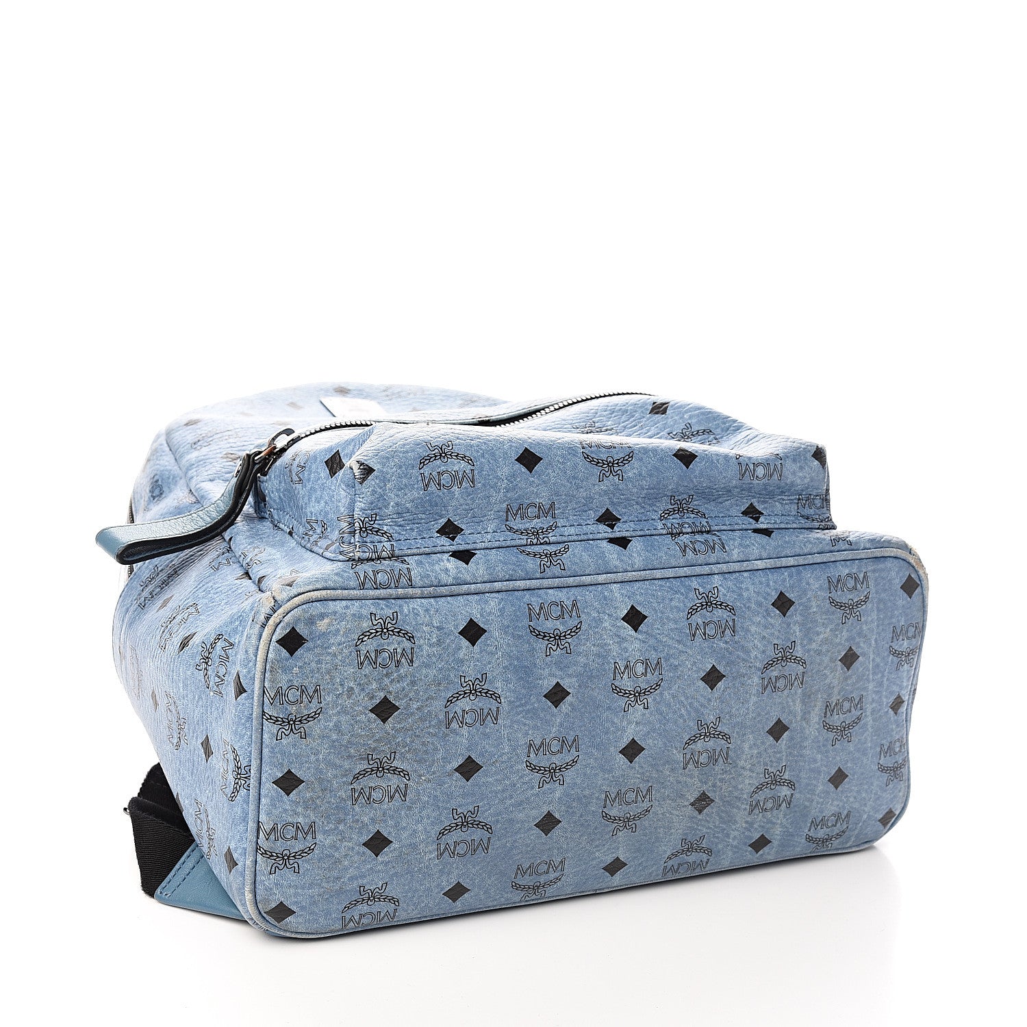 MCM Visetos Medium Stark Backpack Light Blue 3 of 12