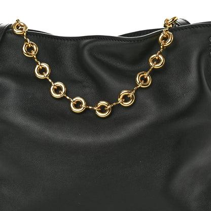 Loewe Nappa Calfskin Mini Flamenco Knot Clutch With Chain Black 8 of 13