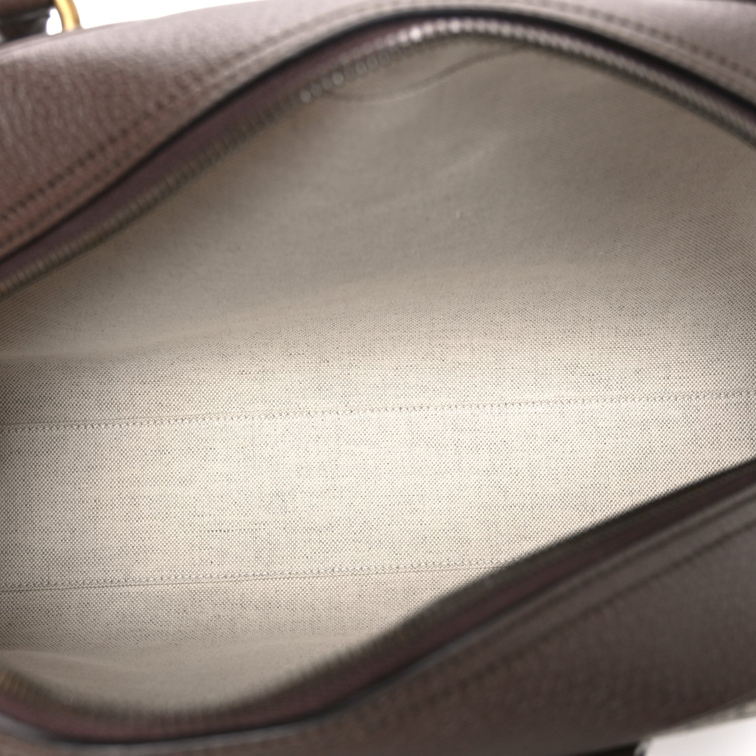 Gucci GG Supreme Monogram Textured Dollar Calfskin Web Medium Savoy Bowling Bag Beige Ebony New Acero 5 of 10
