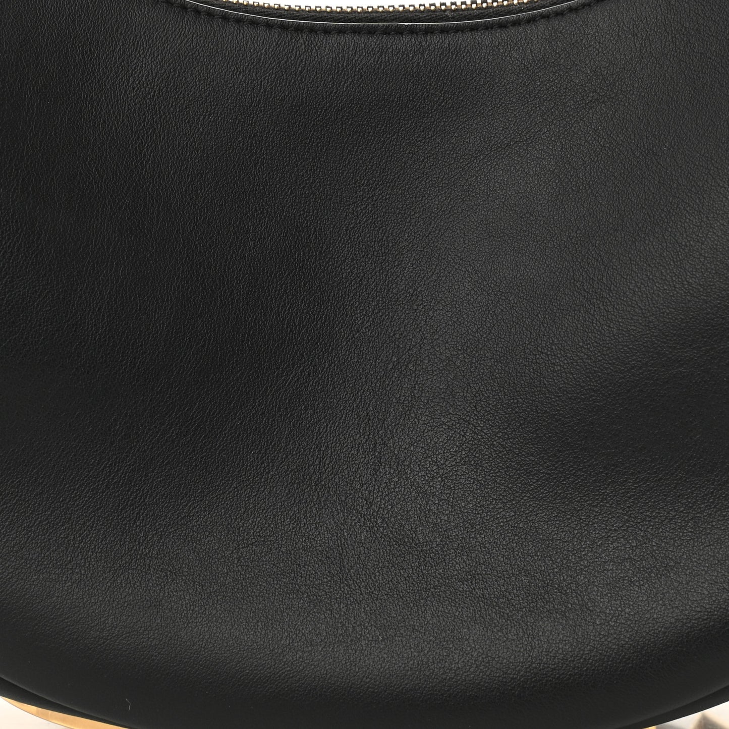 Vitello Grace Matte Small Fendigraphy Hobo Bag Black