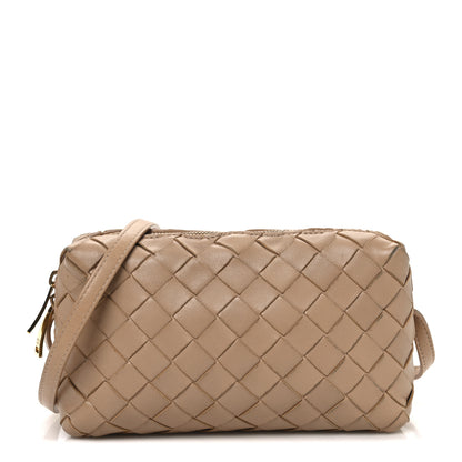 Bottega Veneta Nappa Intrecciato Nodini Mini Crossbody Almond 1 of 12