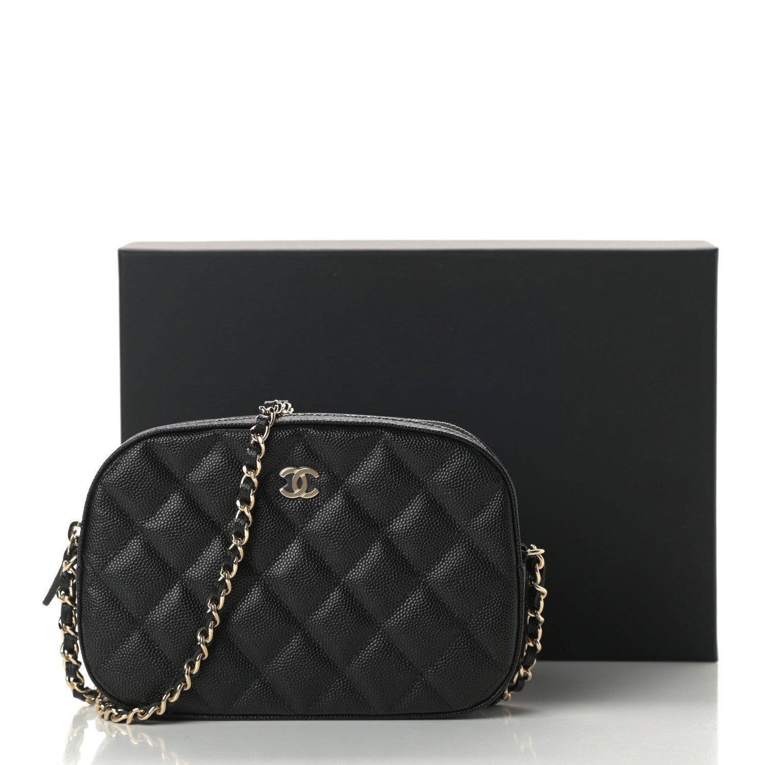 Chanel Caviar Quilted Vanity With Chain Black 11 of 11