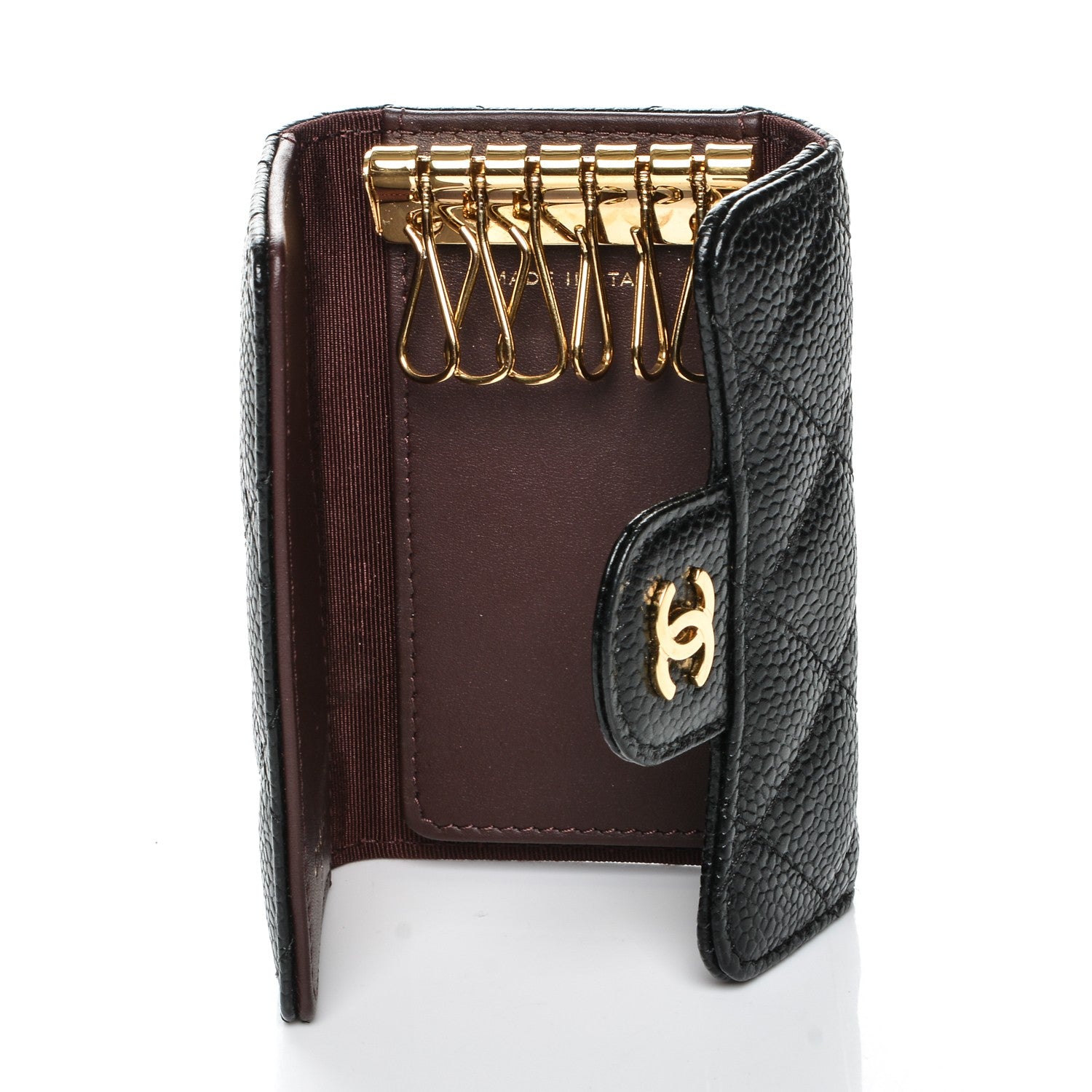 Chanel Caviar Quilted 6 Key Holder Black 5 of 8