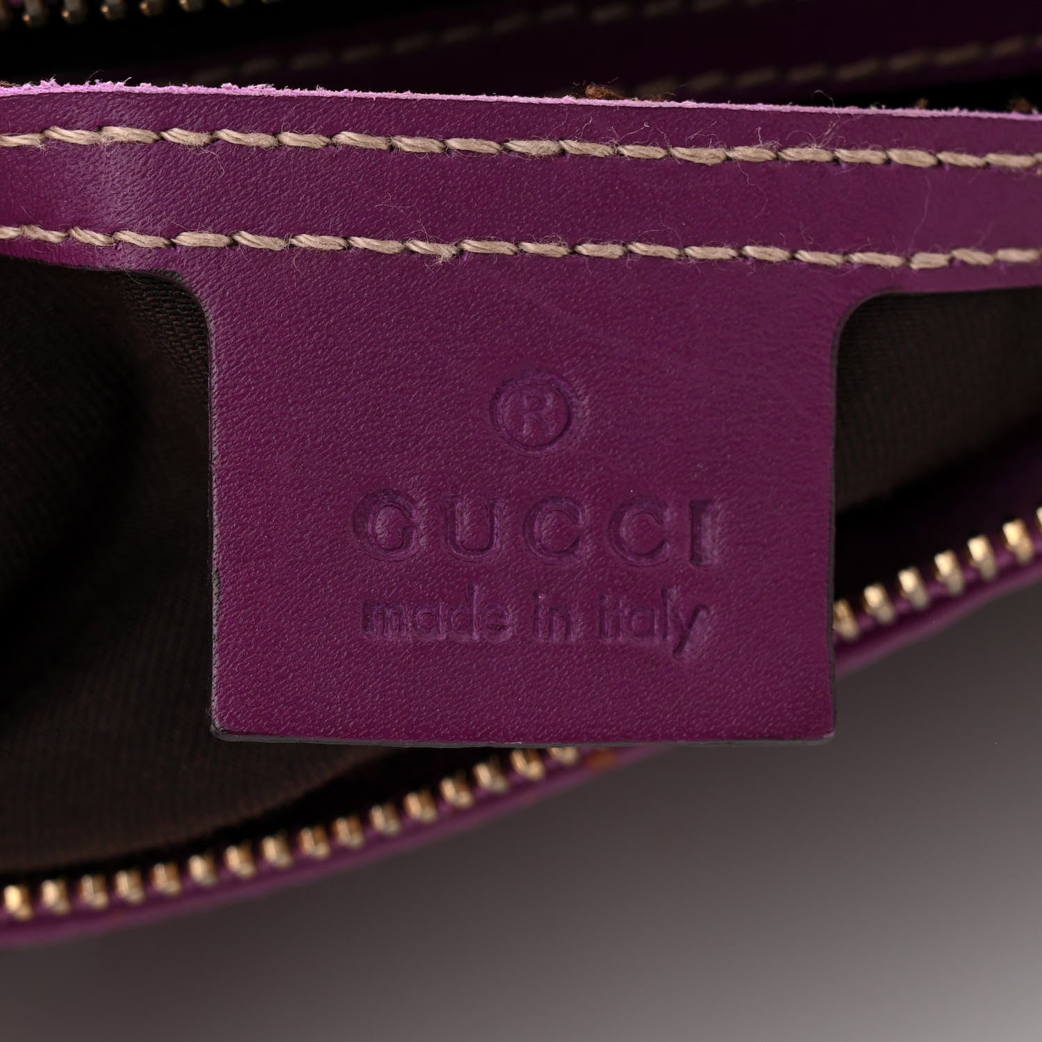 Gucci Monogram Vintage Web Small Boston Purple 6 of 13