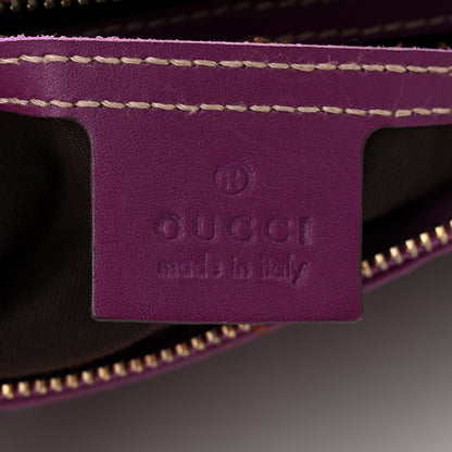 Gucci Monogram Vintage Web Small Boston Purple 6 of 13