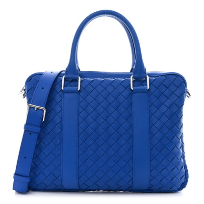 Bottega Veneta Nappa Intrecciato Medium Briefcase Blue 1 of 10