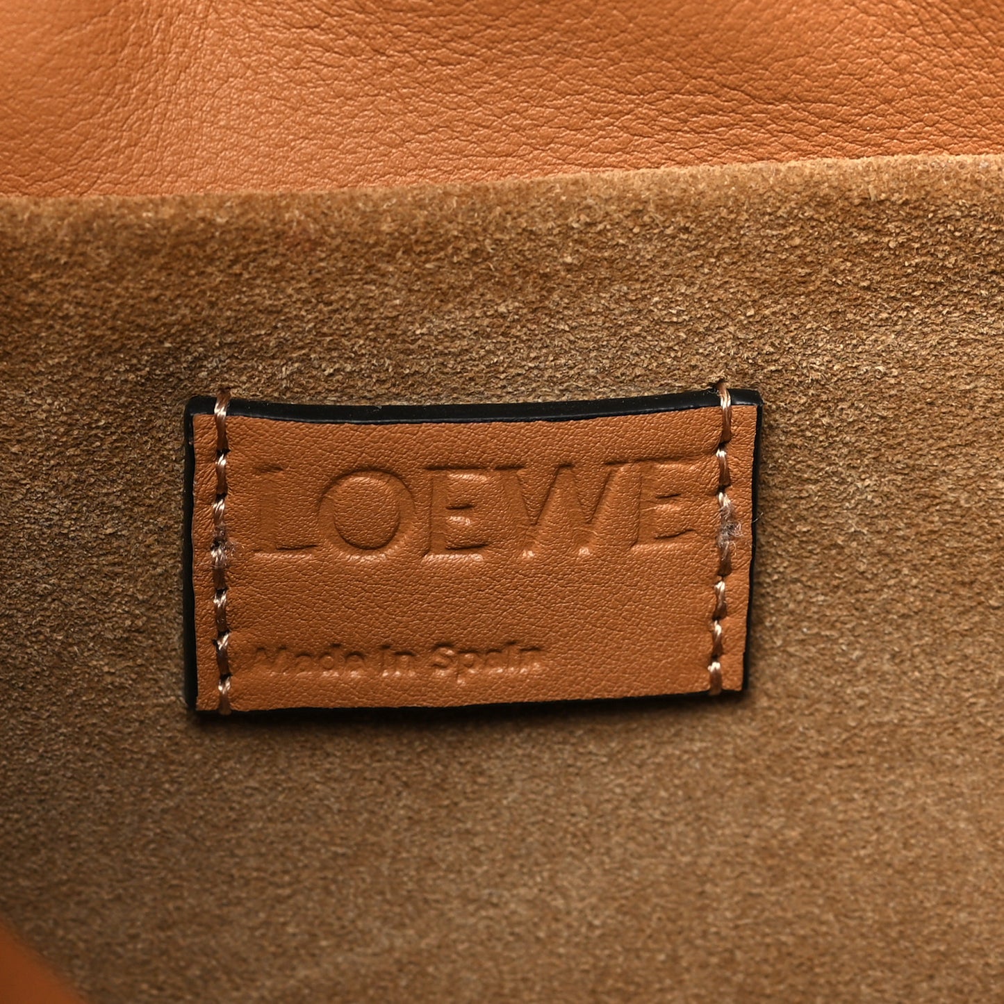 Calfskin Mini Flamenco Knot Clutch Warm Desert