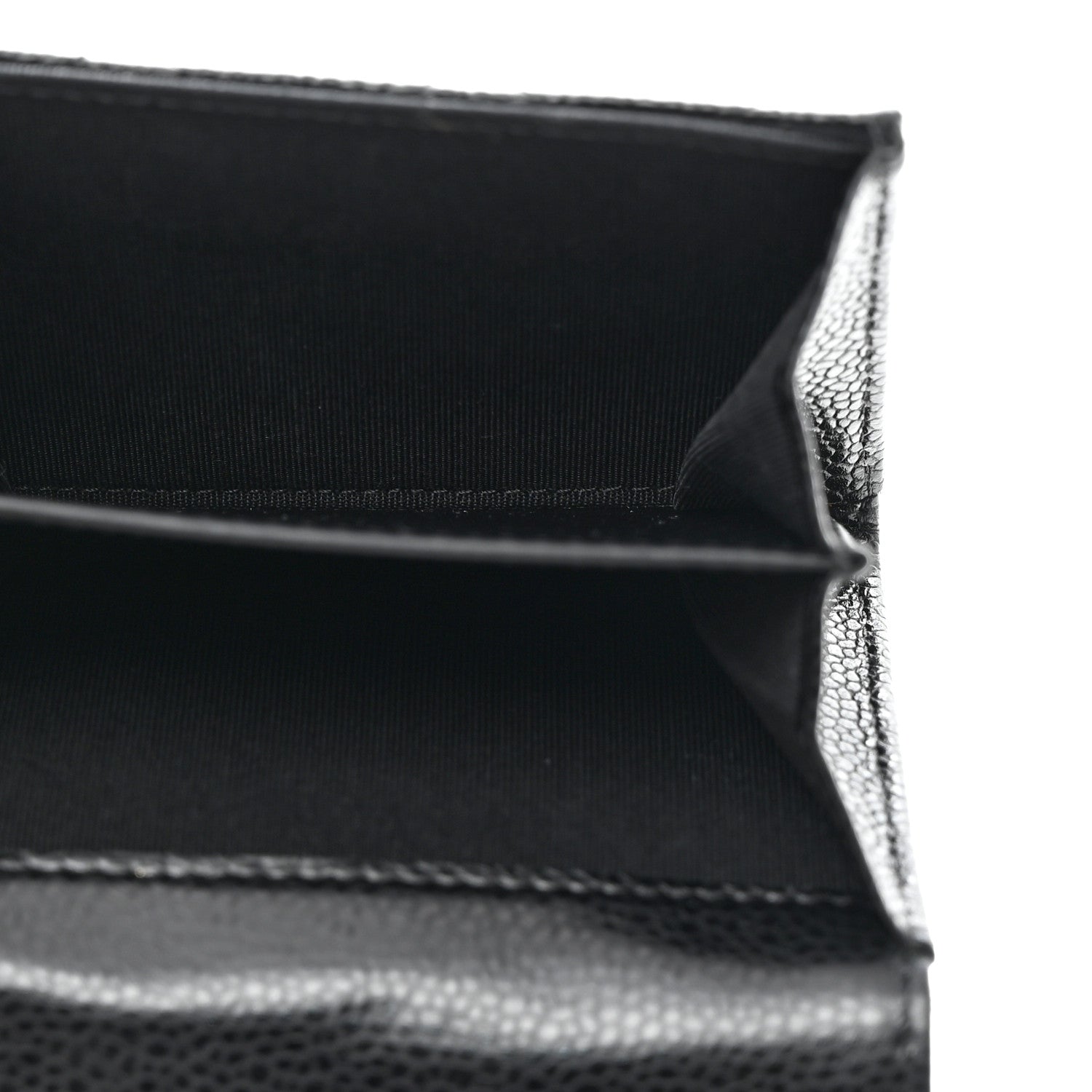Chanel Caviar Quilted Flap Card Holder Wallet Black 5 of 9