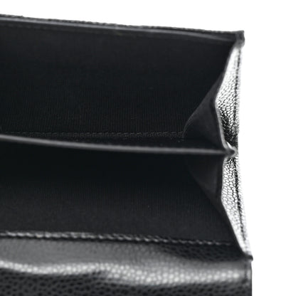 Chanel Caviar Quilted Flap Card Holder Wallet Black 5 of 9