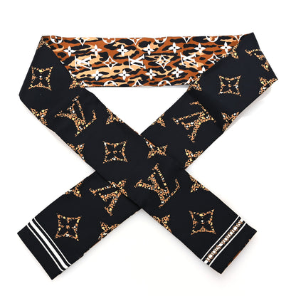 Louis Vuitton Silk Monogram Giant Jungle Bandeau Black 1 of 3
