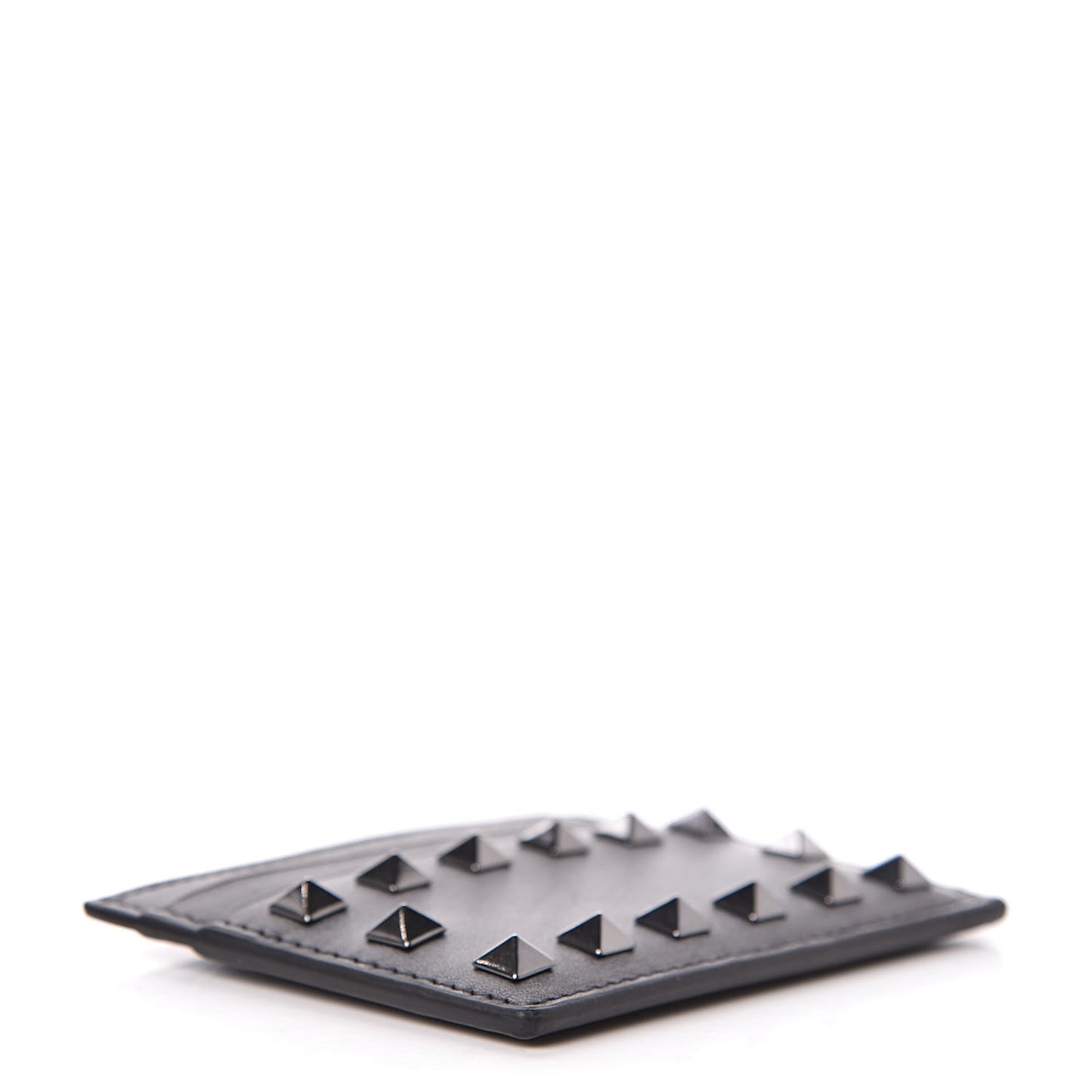 Vitello Rockstud Card Holder Black