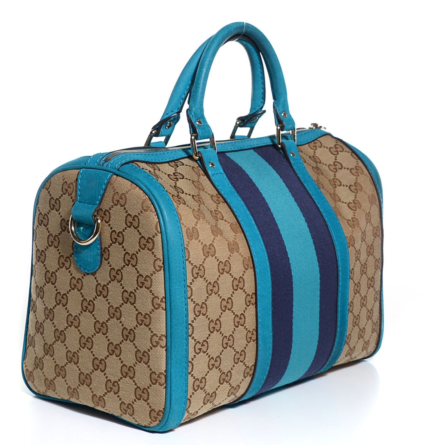 Monogram Vintage Web Medium Boston Teal