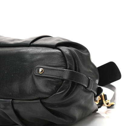 Prada Soft Calf Shopping Bag Black 9 of 13