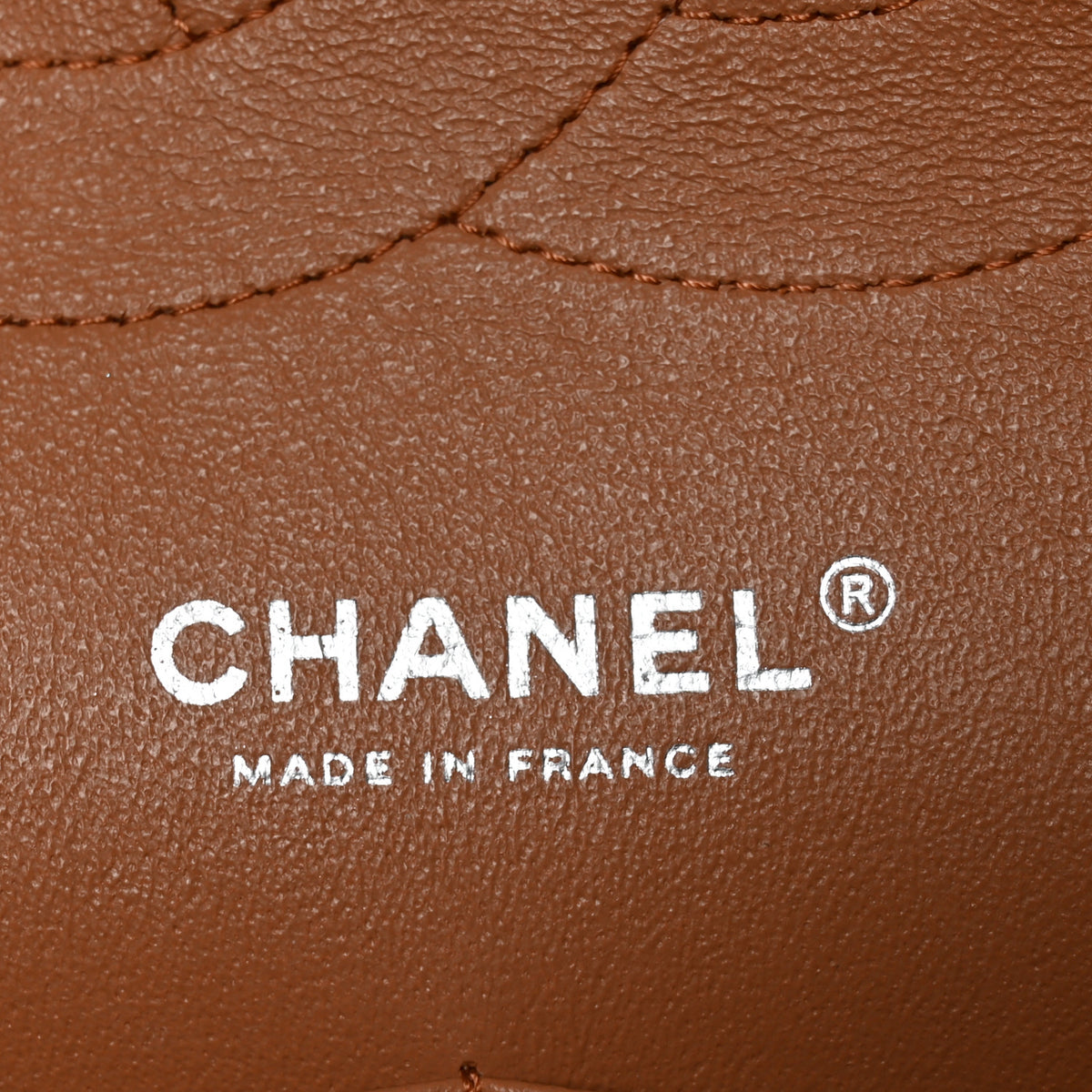 Chanel Lambskin Quilted Jumbo Double Flap Dark Beige 6 of 11