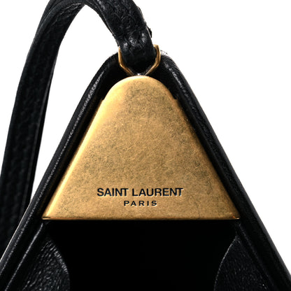 Saint Laurent Lambskin Pyramid Clutch Black 7 of 21