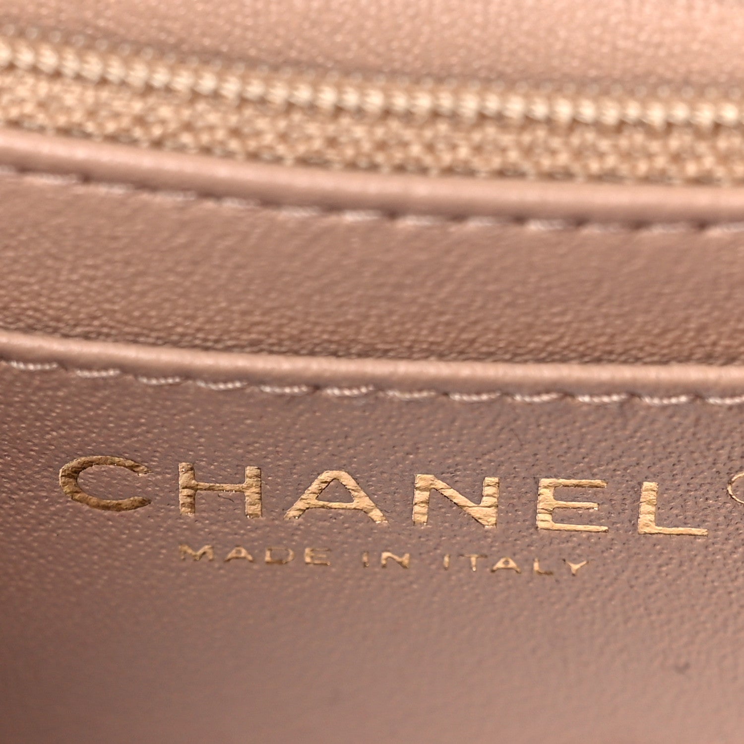Chanel Lambskin Quilted Mini Rectangular Flap Beige 6 of 9