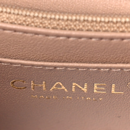 Chanel Lambskin Quilted Mini Rectangular Flap Beige 6 of 9