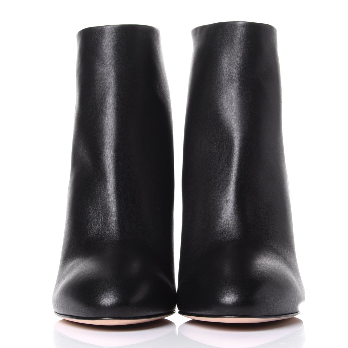 Lambskin Short Ankle Boots 39 Black