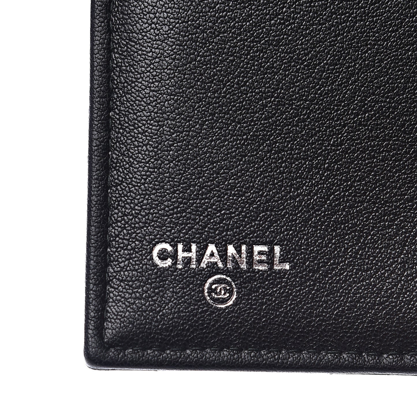 Lambskin Quilted CC Box Flap Wallet Black