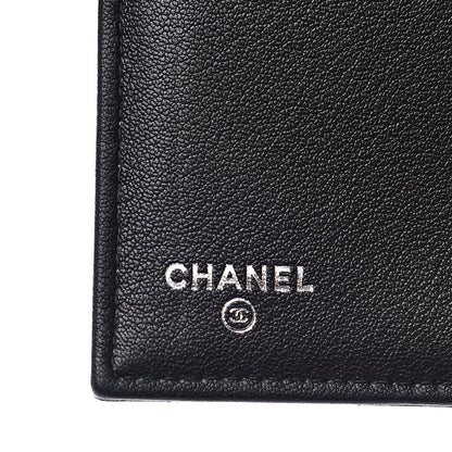 Chanel Lambskin Quilted CC Box Flap Wallet Black 6 of 13