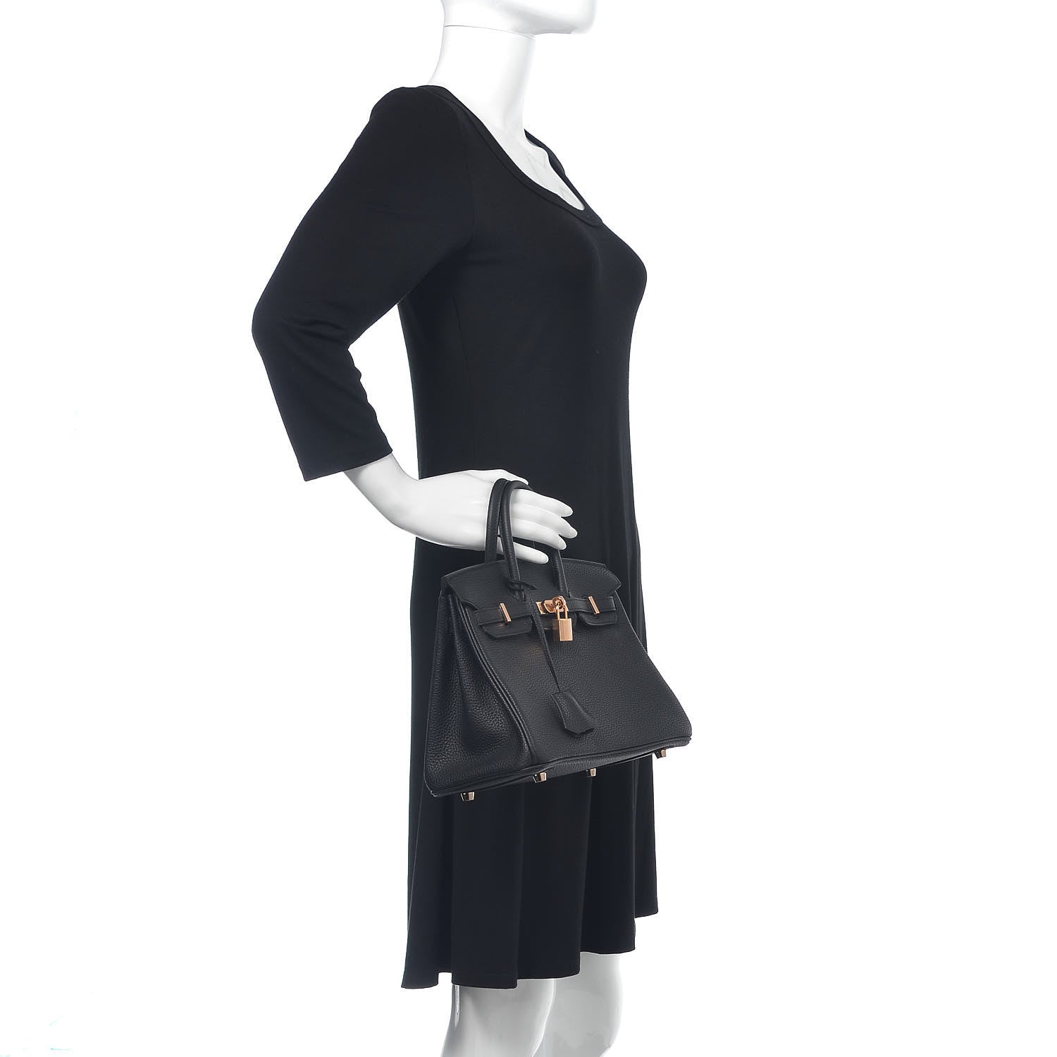 Hermes Togo Birkin 25 Black 2 of 10