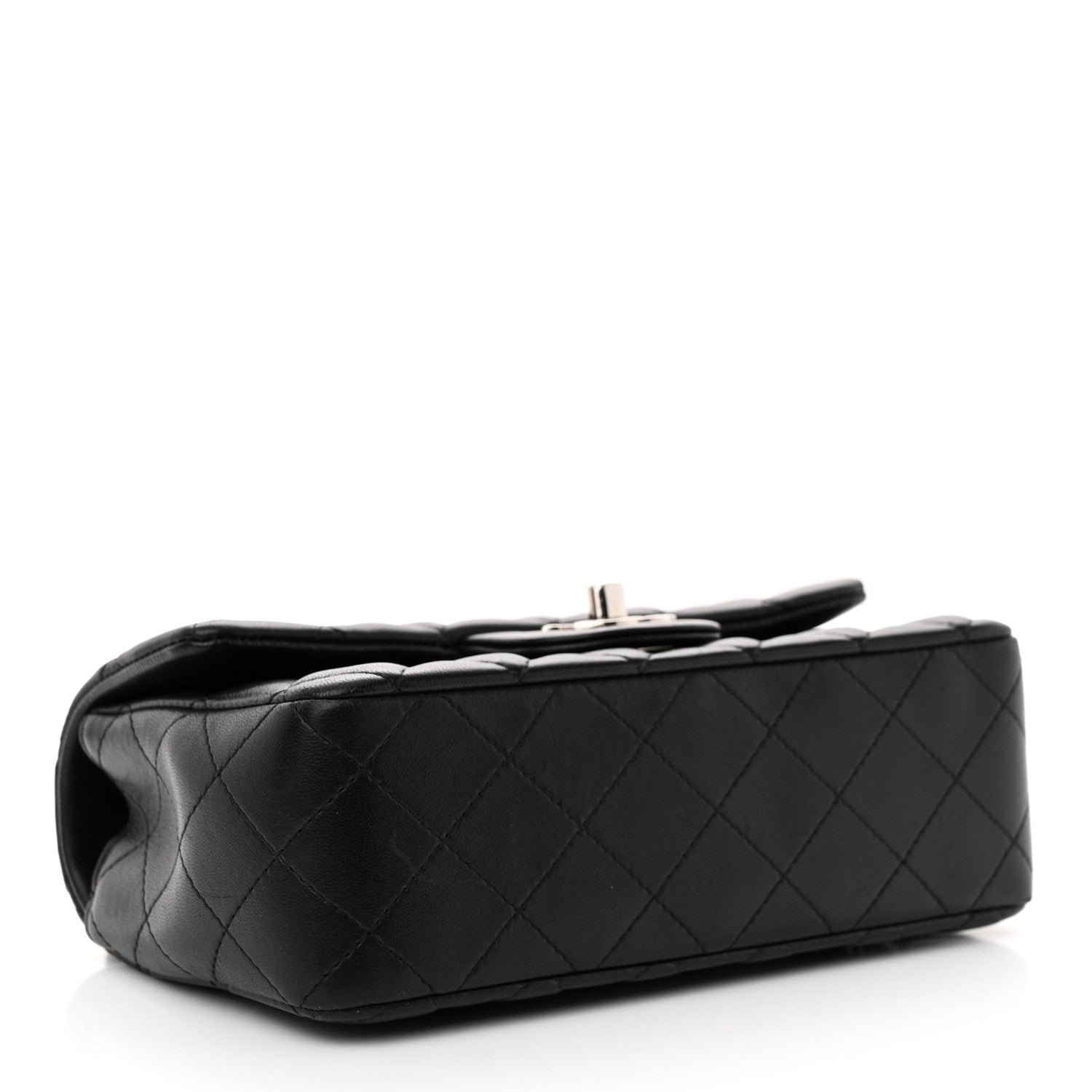 Chanel Lambskin Quilted Mini Rectangular Flap Black 4 of 10