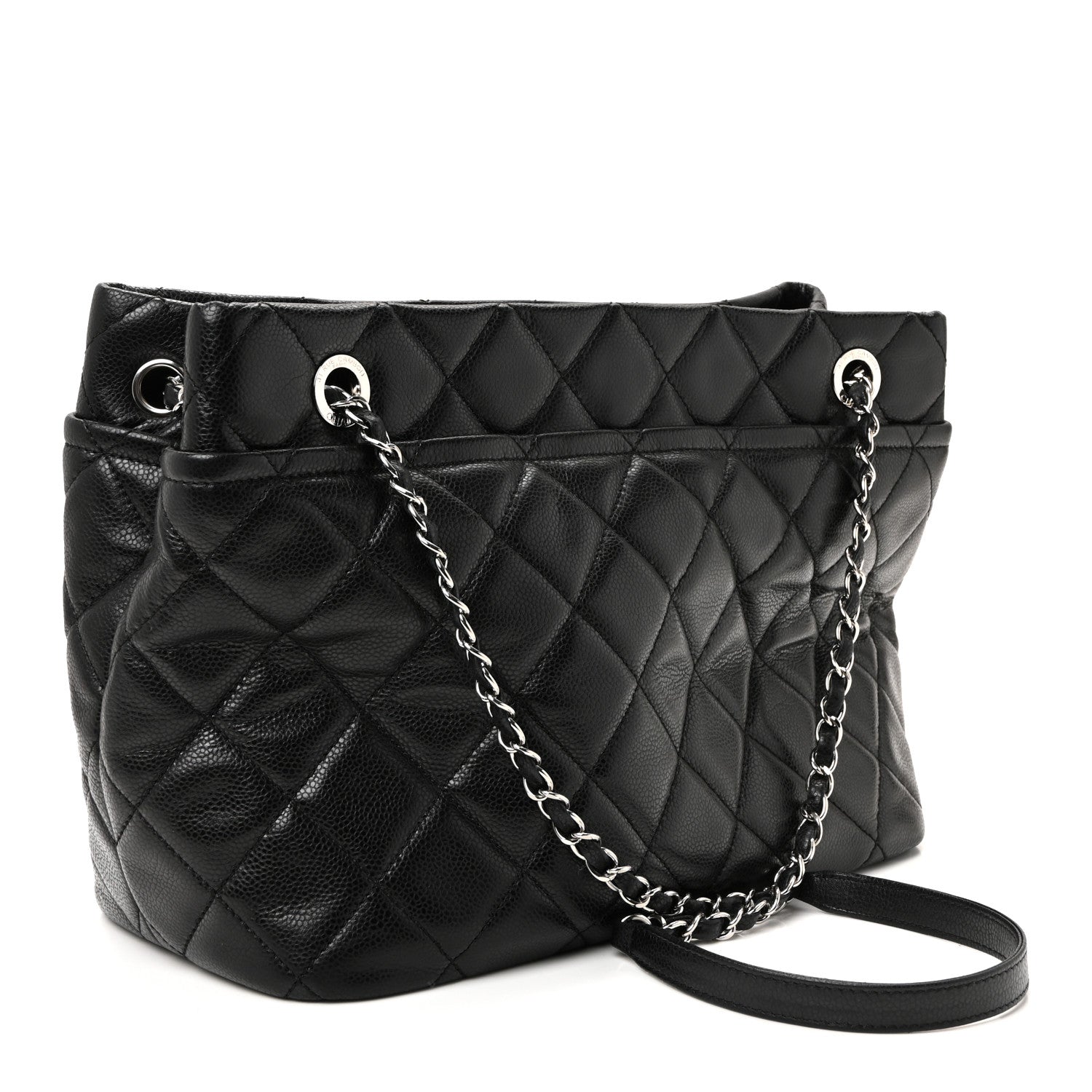 Chanel Caviar Quilted Timeless CC Soft Tote Black 3 of 9