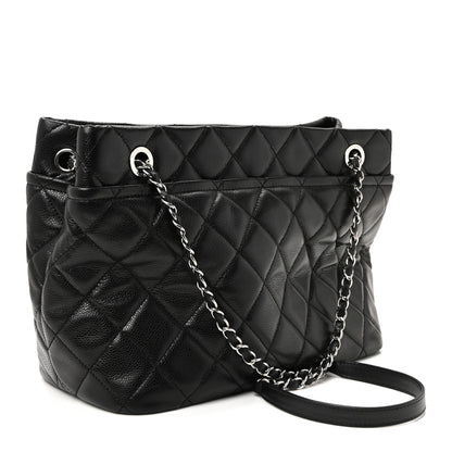 Chanel Caviar Quilted Timeless CC Soft Tote Black 3 of 9