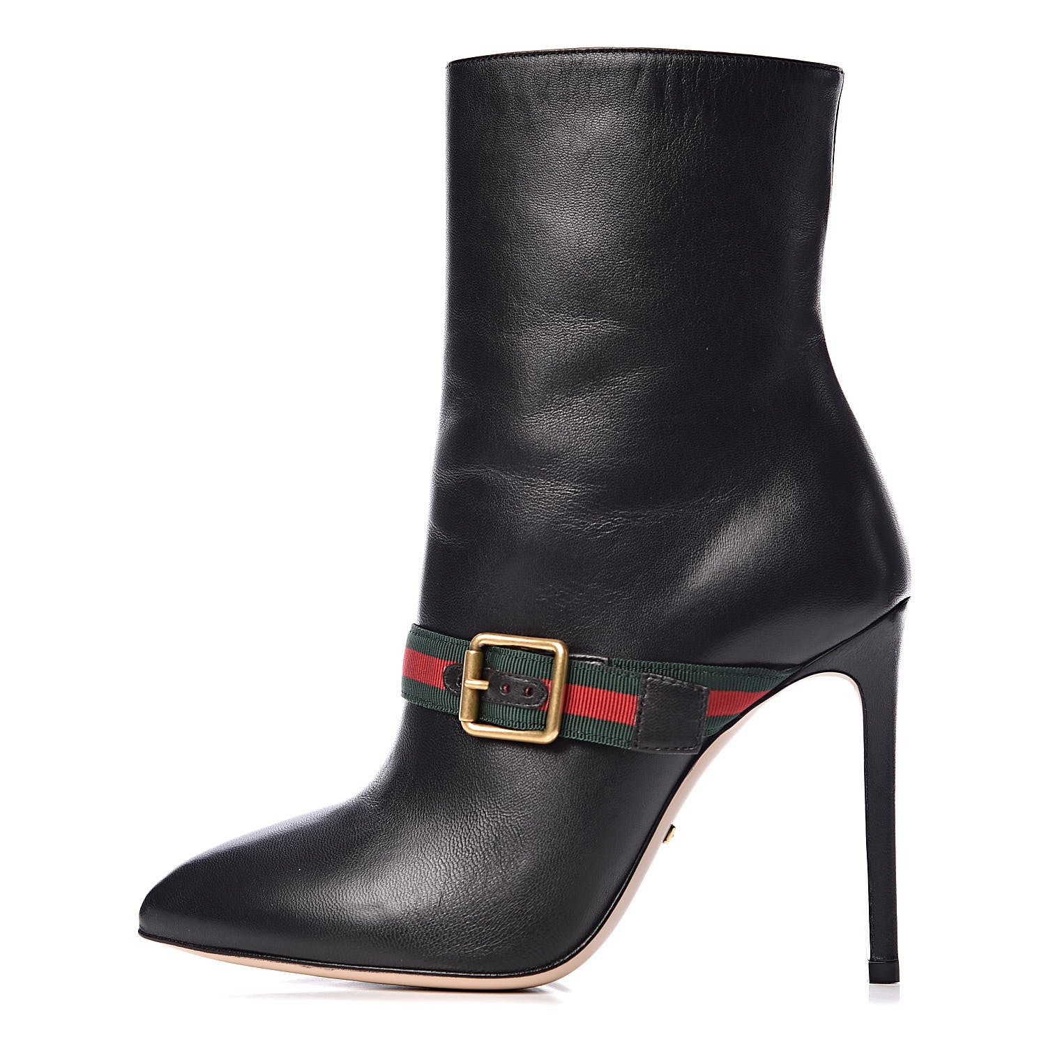 Gucci Nappa Sylvie Ankle Boots 36 Black 1 of 9