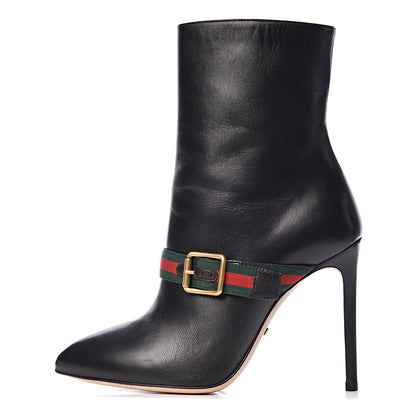 Gucci Nappa Sylvie Ankle Boots 36 Black 1 of 9