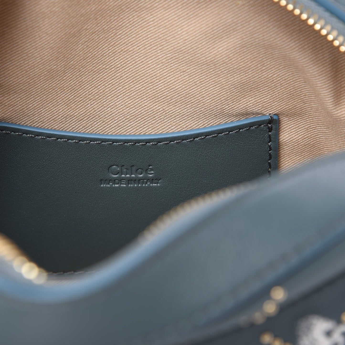 Smooth Calfskin Little Horses Embroidered Shoulder Bag Cloudy Blue