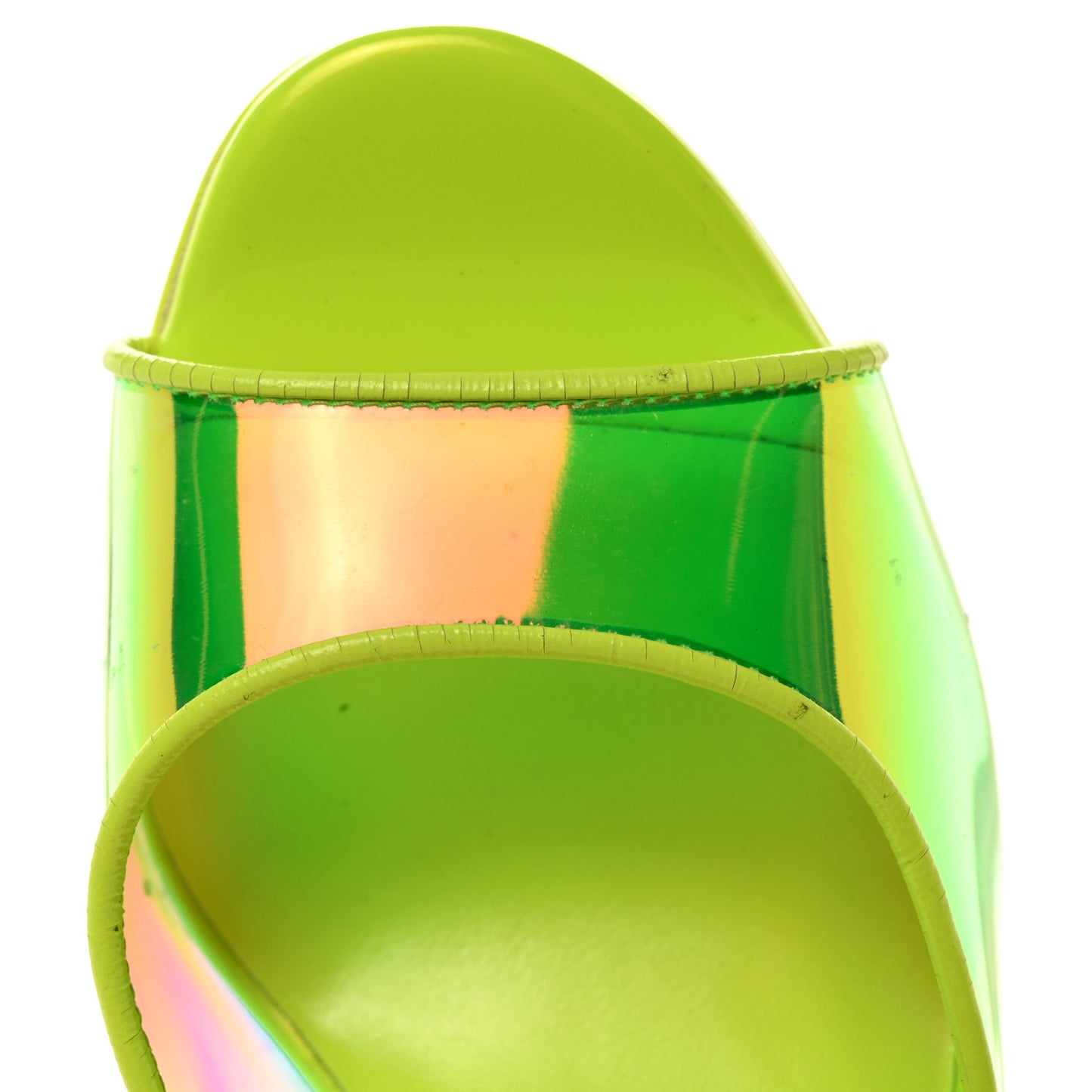 PVC Just Arch 100 Slide Sandals 36 Neon Yellow