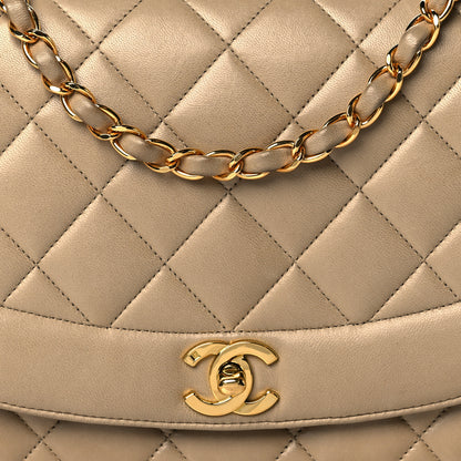 Chanel Lambskin Quilted Medium Single Flap Beige 7 of 17