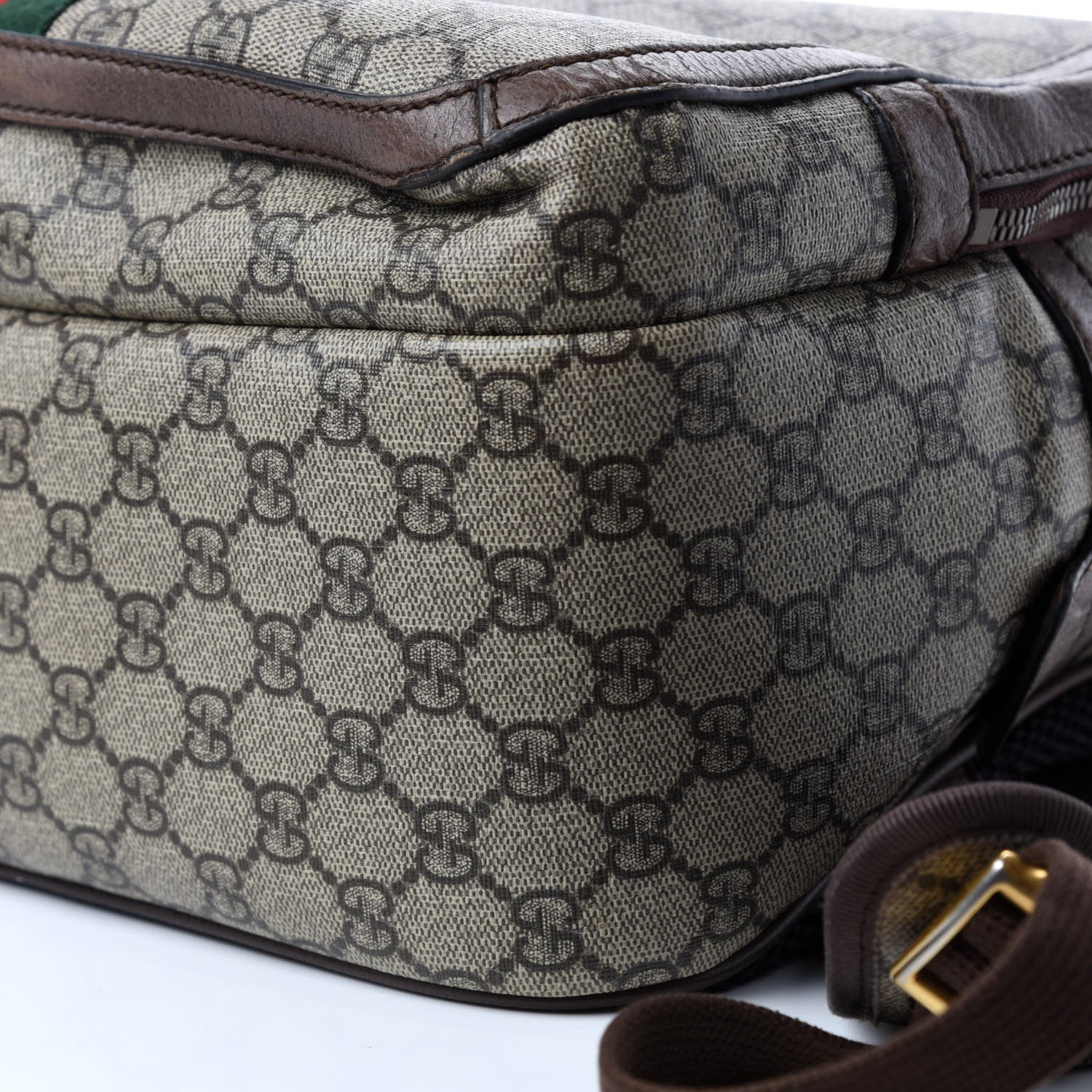 Gucci GG Supreme Monogram Medium Ophidia Day Backpack Brown 7 of 11