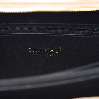 Chanel Caviar Quilted Medium CC Filigree Vanity Case Beige Black 6 of 10